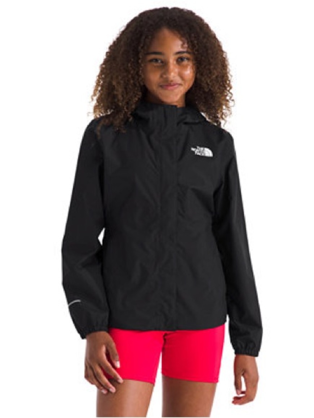 The North Face Girls Black Rain Jacket size 10/12